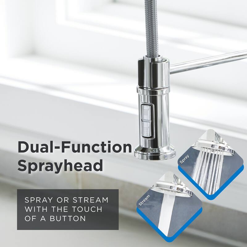 Gerber D455337 Kinzie 1.75 GPM Single Hole Pre-Rinse Pull Down Kitchen