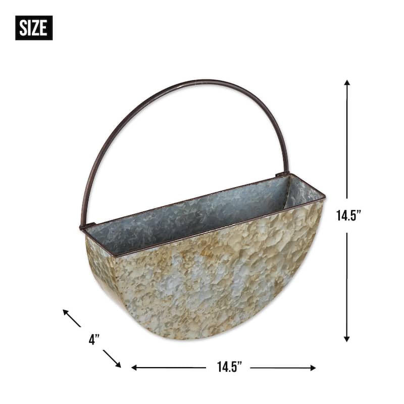 DII Galvanized Wall Planter