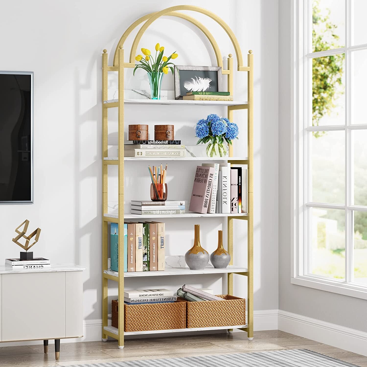 Arched bookcases hotsell for sale