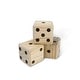preview thumbnail 2 of 2, Giant Dice Set Outdoor Indoor Wooden w/ Scorecards & Case - Nature