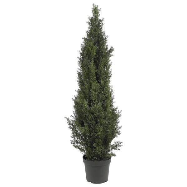 5' Mini Cedar Pine Tree w/1565 Lvs - 19 In. W x 19 In. D x 60 In. H ...