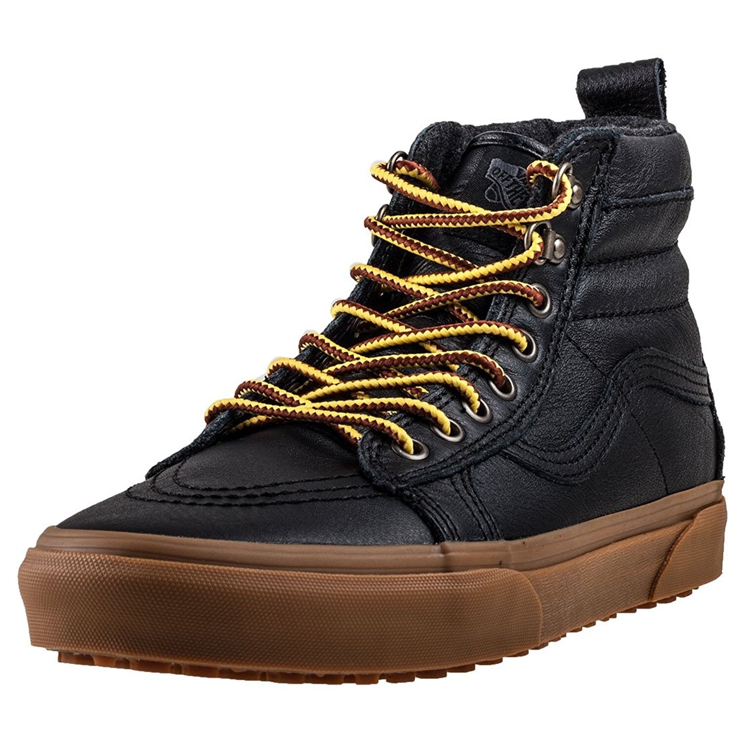 mens black leather vans