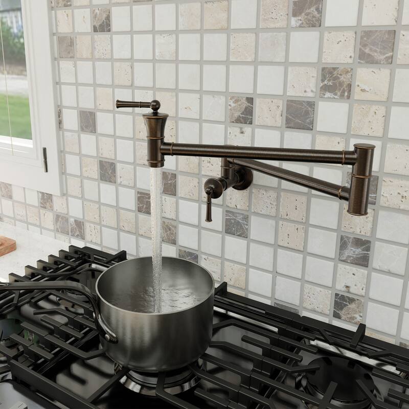 Clihome Double Handle 360 Degree Kitchen Pot Filler