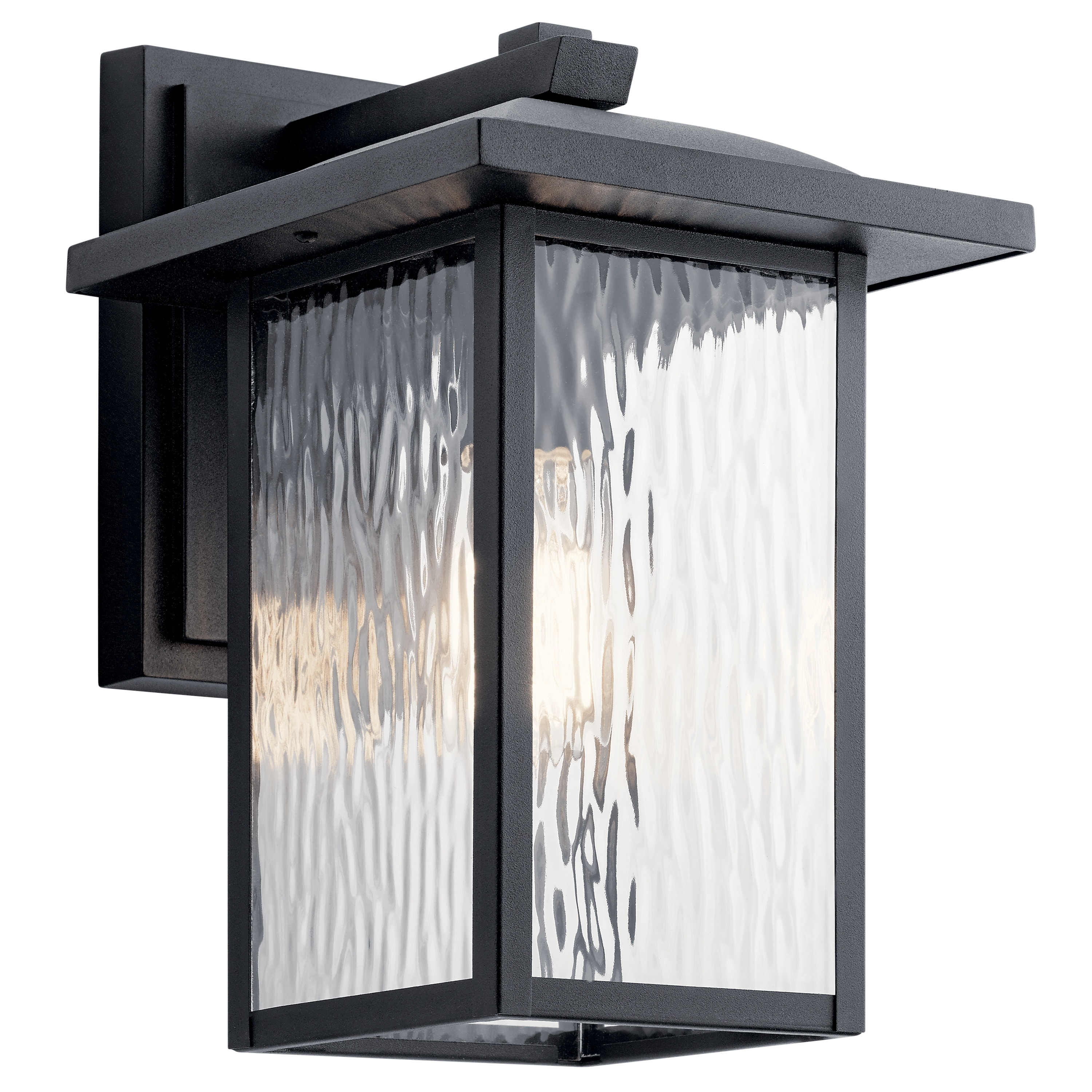Kichler Lighting Capanna Collection 1-light Textured Black Outdoor Wall Lantern