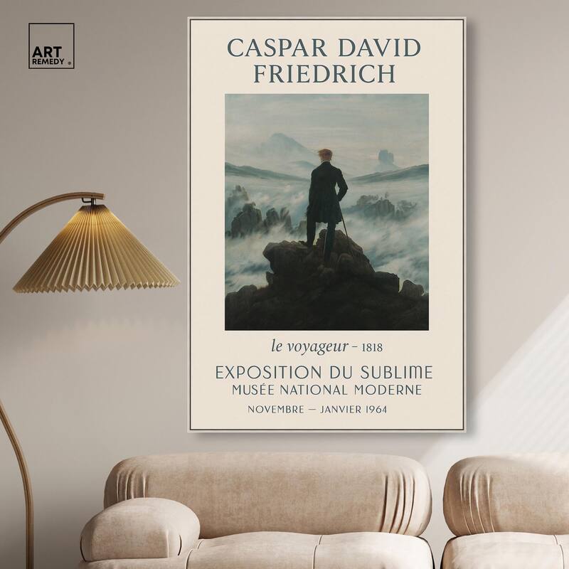Wanderer Above the Sea of Fog Canvas by Art Remedy