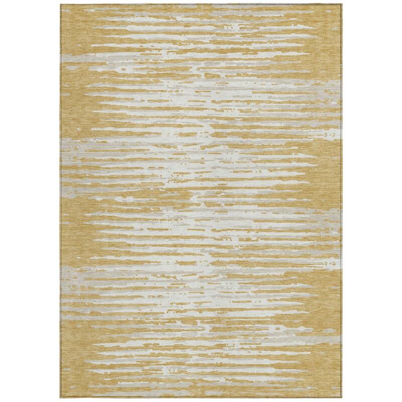 HomeRoots Striped Transitional Rectangle Outdoor Rug