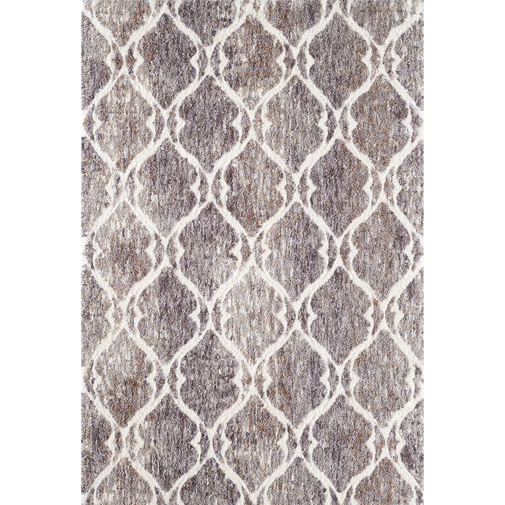 The Curated Nomad Haynee Moroccan Trellis Shag Rug