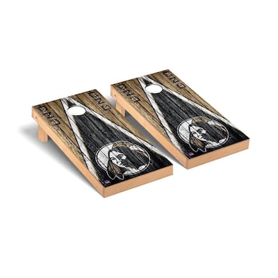 North Carolina Pembroke Braves Triangle Cornhole Board Set