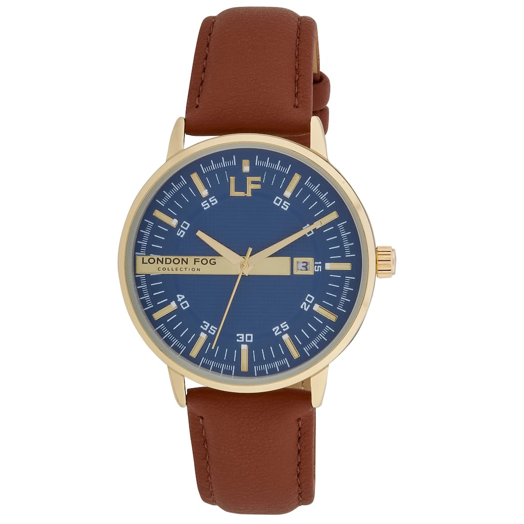 London Fog Millennium 40mm Round Multi Function Strap Watch