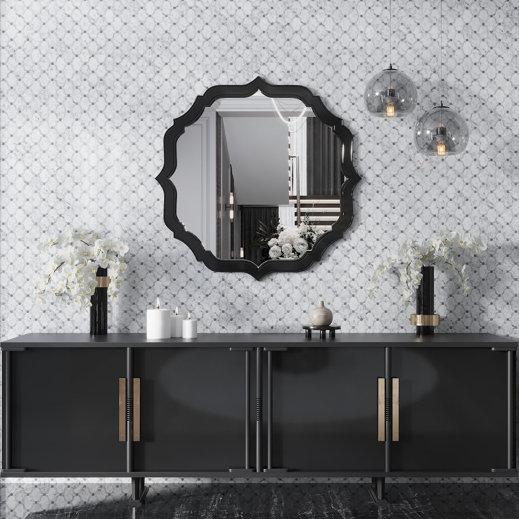Apollo tile 12" x 12" Elysian Polished Soft White Gray Stone Tile (4.83 sq ft/case) - 5 Pack