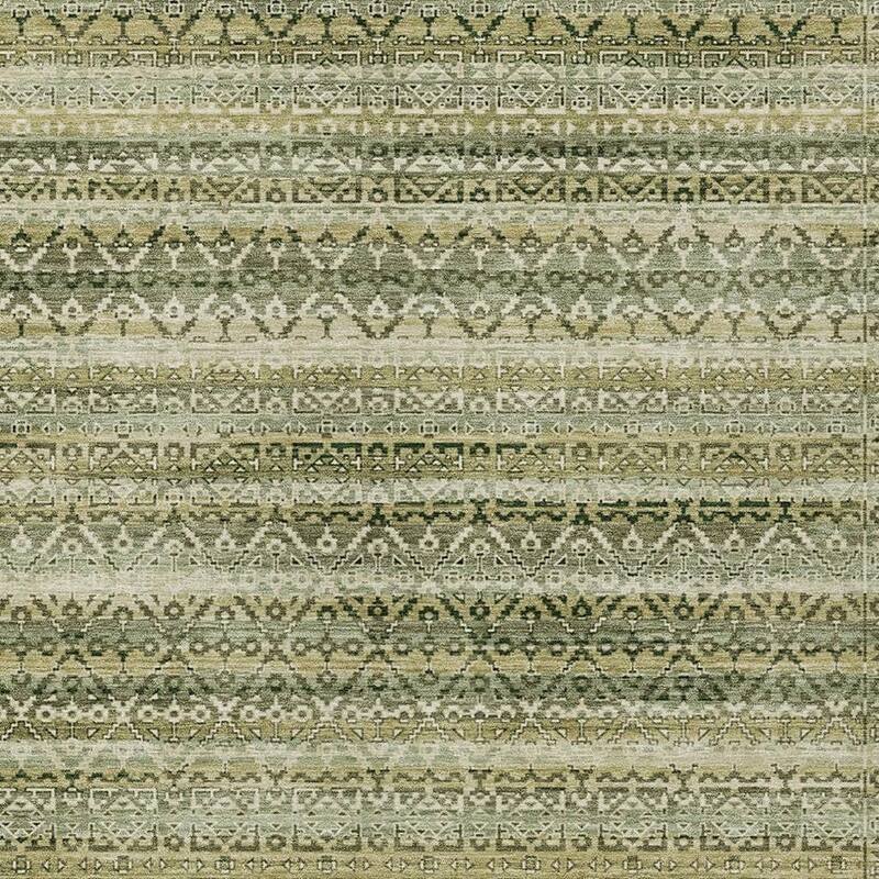 HomeRoots Striped Transitional Rectangle Outdoor Rug