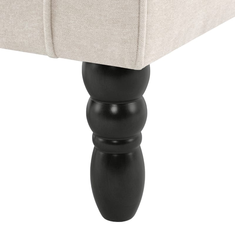 Button-Tufted Accent Chair Wingback Armchair - 38"H