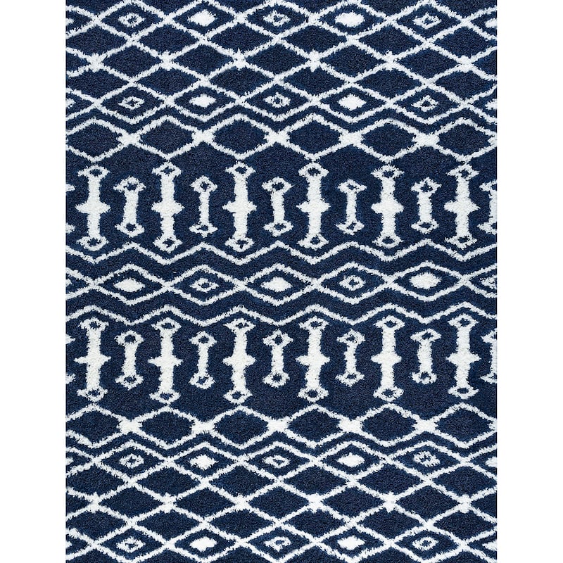 Joy Shag Mediterranean Geometric Indoor Area Rug
