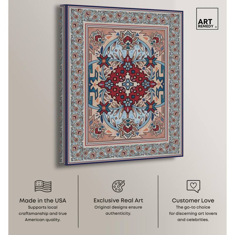 Ornamental bloom Canvas by Art Remedy, Gallery Wrapped