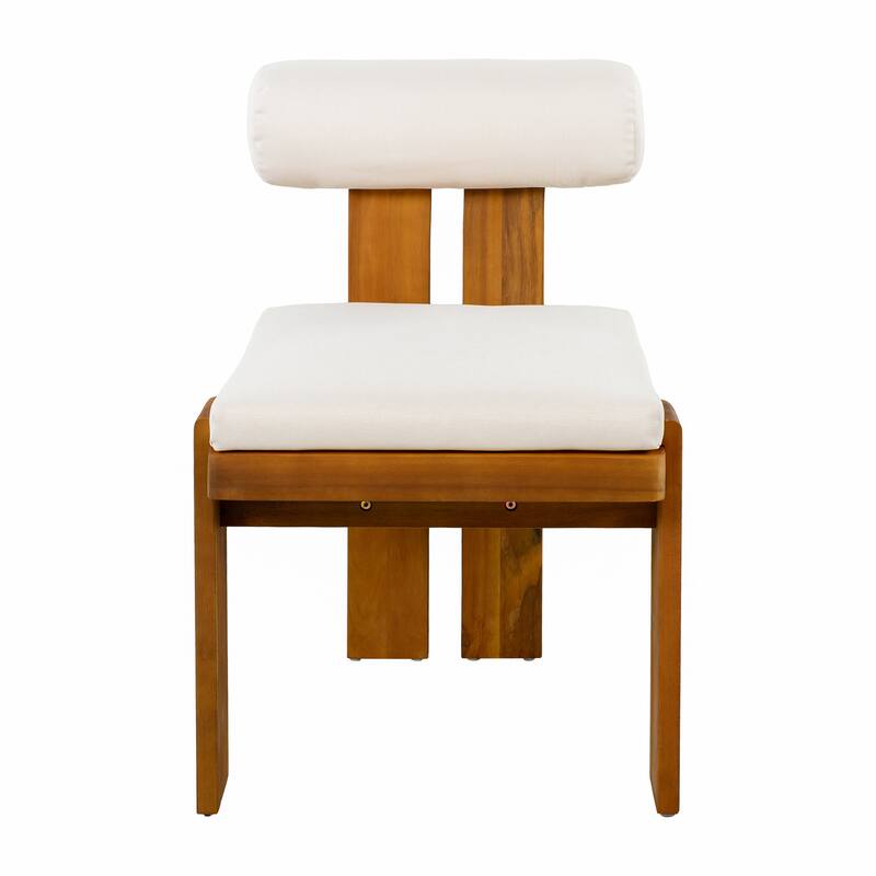 Christopher Knight Home - Ardena Modern Solid Wood Outdoor Dining Set with Round Back Cushioned Chairs