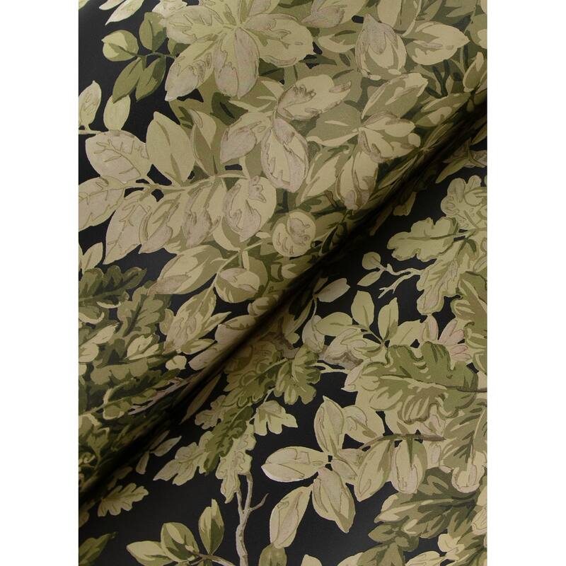 A-Street Prints Greenwood Black Deciduous Wallpaper