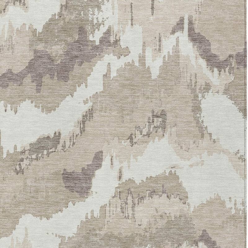 HomeRoots Abstract Transitional Rectangle Outdoor Rug
