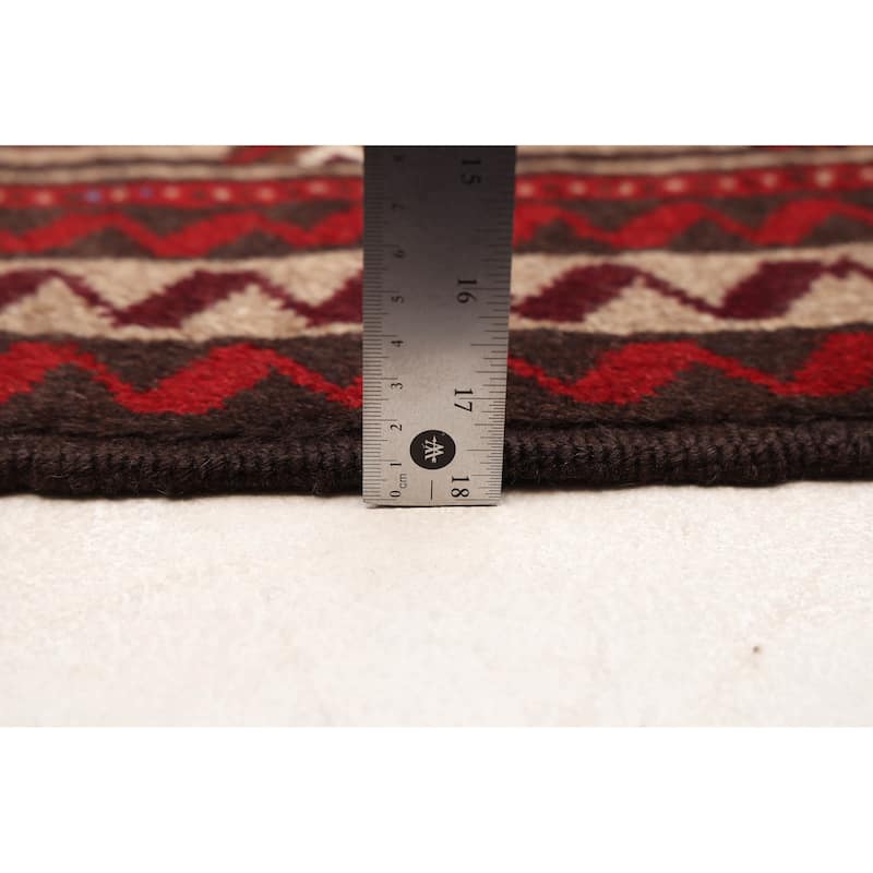 ECARPETGALLERY Hand-knotted Teimani Red Wool Rug - 3'2 x 5'9