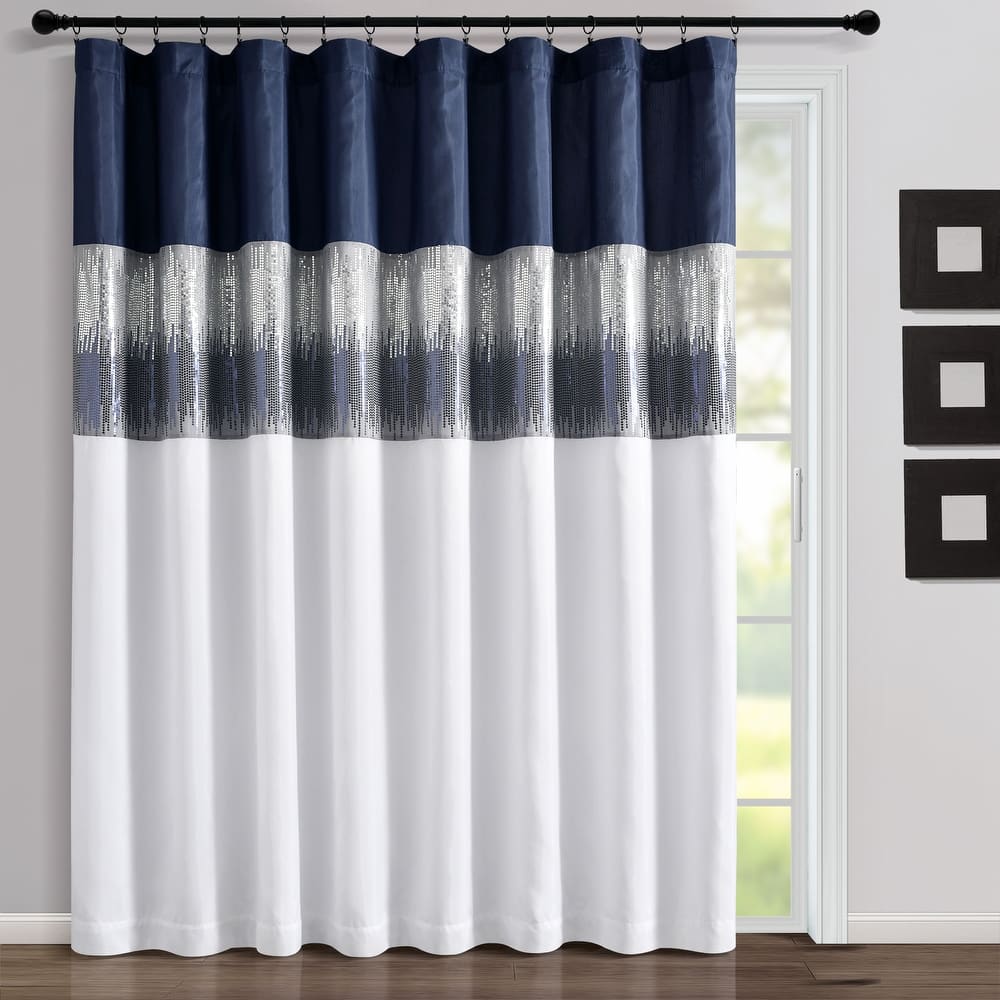 Lush Decor Night Sky Wide Width Single Curtain Panel (1Panel)
