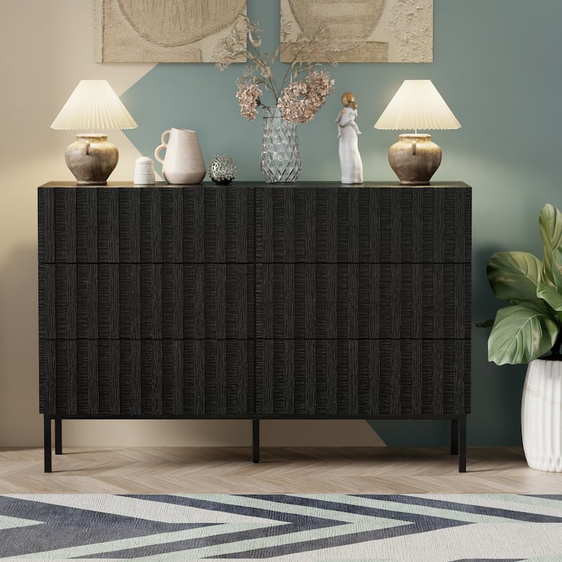 6 Drawers Chest Of Dresser Storage Tower Cabinet Bedroom Organizer