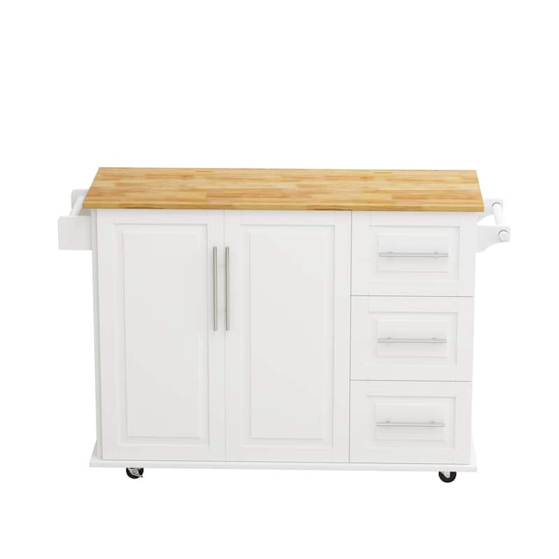 Kitchen Island Cart with 2 Door