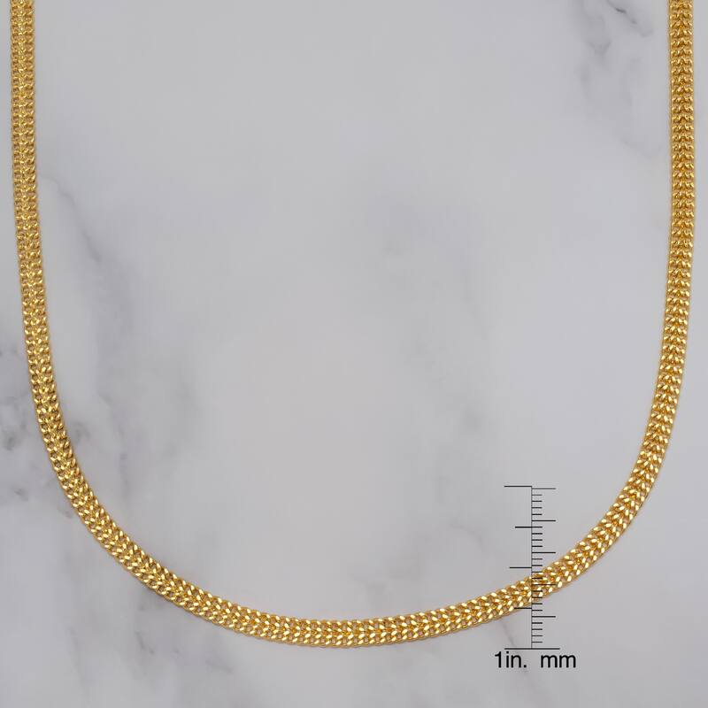 Victoria Townsend Gold Plated Curby Link Chain Necklace