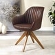 preview thumbnail 3 of 89, Art Leon Classical Swivel Office Accent Chair with Wood Legs