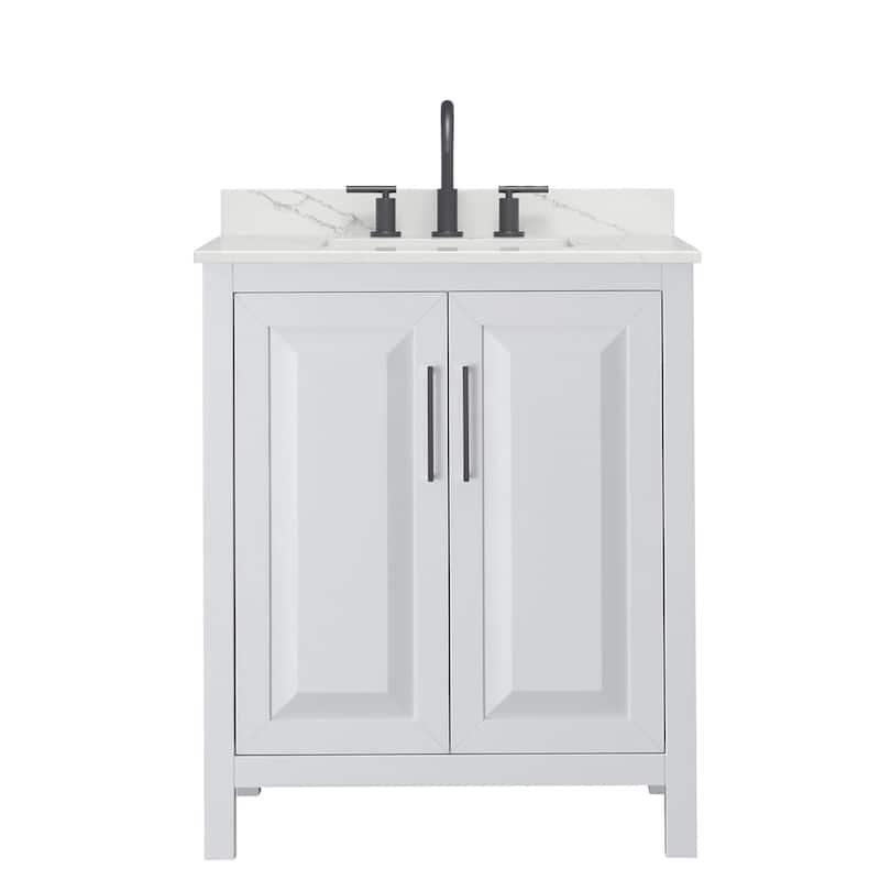 Wyndham Collection WCV252530S-QTZ-US3MXX Daria 30" Free Standing