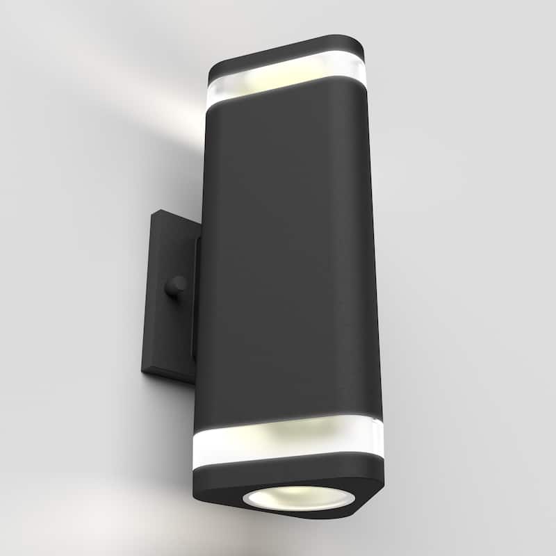Artika Trygon Outdoor Wall Light, Black