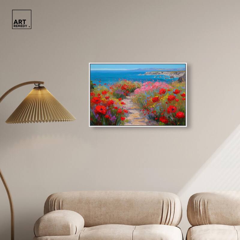 Ocean View Bloom I Canvas by Art Remedy