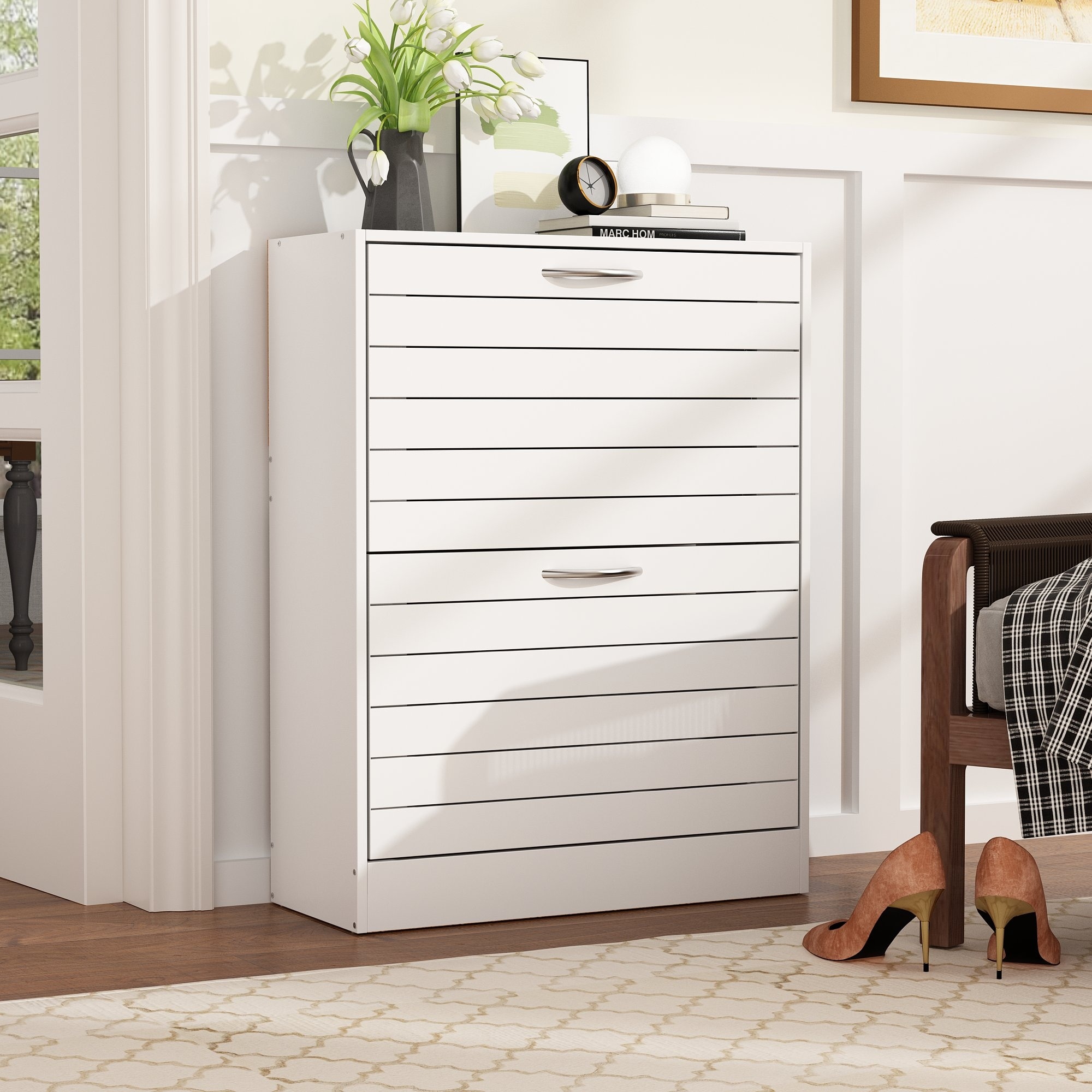 Two drawer shoe hotsell cabinet