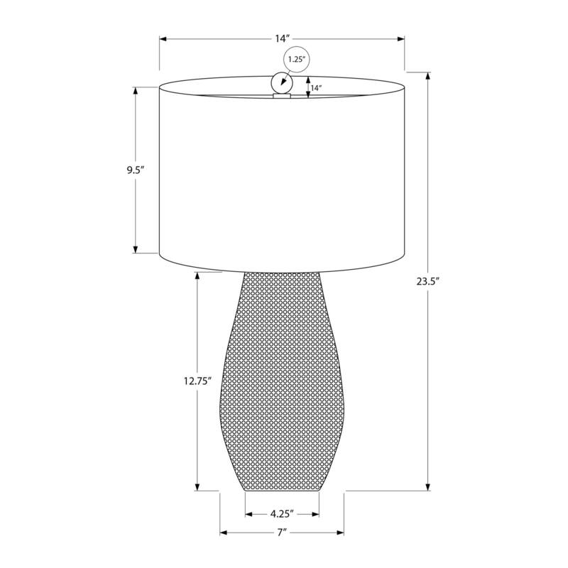Lighting, 24"h, Table Lamp, Black Resin, Ivory / Cream Shade, Contemporary