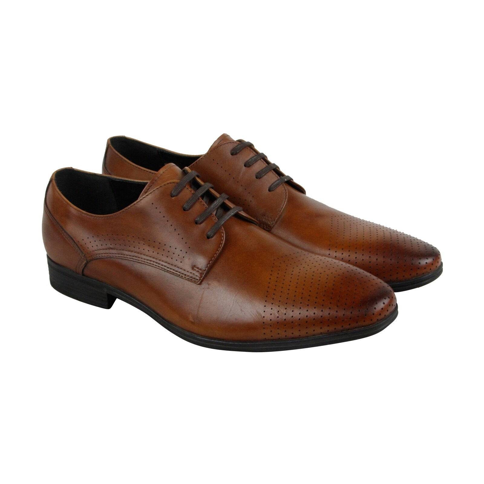 Shop Kenneth Cole Reaction Minute To Spare Mens Brown Casual Dress Oxfords Shoes Overstock 21207617