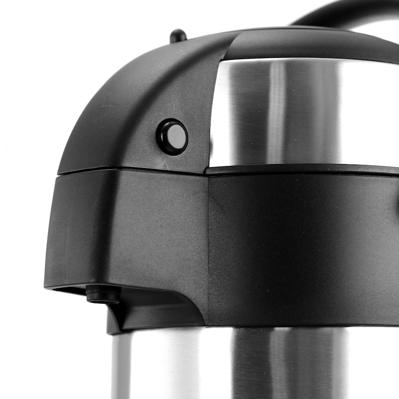 MegaChef 5 Quart Stainless Steel Airpot, Hot Water Dispenser for Coffee and Tea
