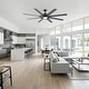 preview thumbnail 6 of 19, 72" Large Ceiling Fan with 3CCT Dimmable LED Light and Remote(8 Reversible Blades）