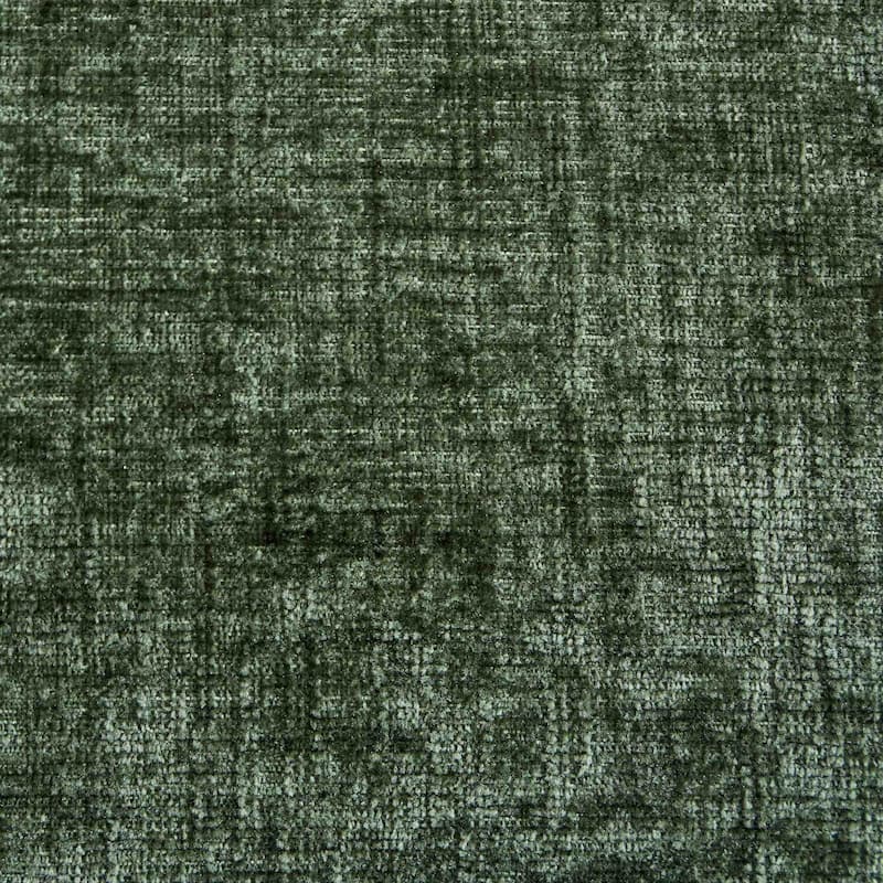 Chenille Dining Chairs, Modern Upholstered Accent Chair with Curved Gold-Plated Legs & Rivet Trim, Plush Fabric, Set of 2