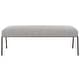 preview thumbnail 1 of 5, Uttermost Jacobsen Modern Gray Bench - 56"W X 20"H X 19"D