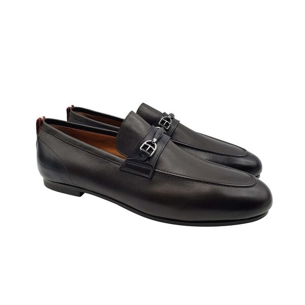 bally brown loafers