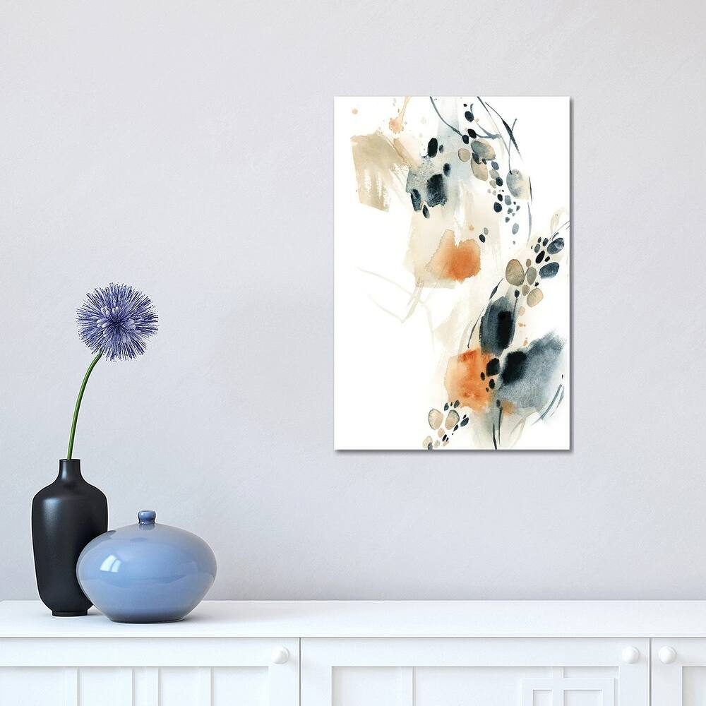 iCanvas "Abstract In Blue And Terracotta V" by Sophie Rodionov Canvas Print