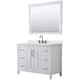 Option White / Giotto Quartz Top / Matte Black Hardware