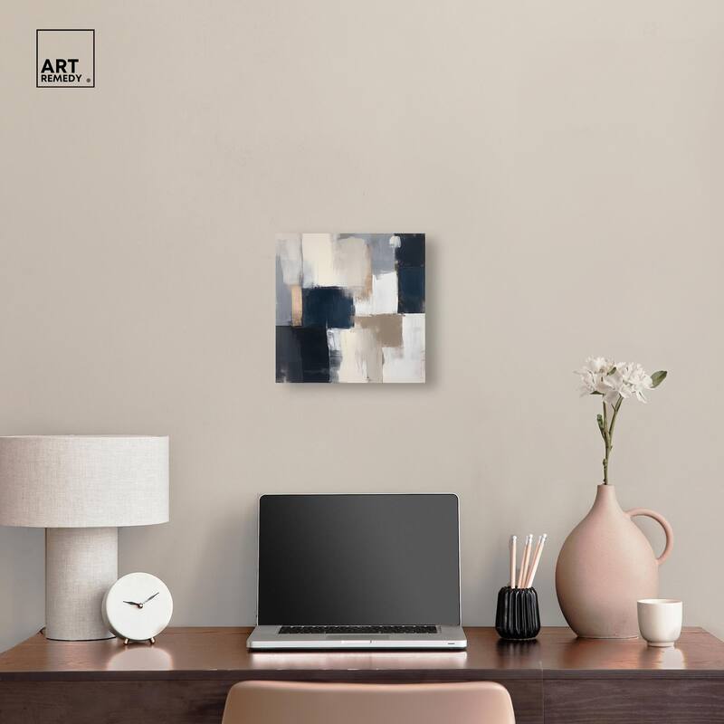 Blue Mood Depth III Canvas by Art Remedy, Gallery Wrapped