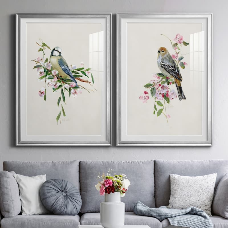 Spring Song Blue Bird Premium Framed Print - Ready to Hang