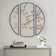 preview thumbnail 1 of 5, Madison Park Golden Gingko Leaves 3-piece Metal Wall Decor Set