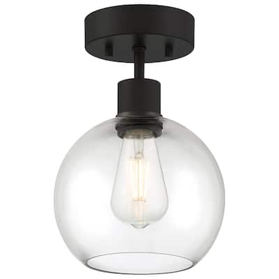 Port Nine Burgundy LED Semi-Flush Light