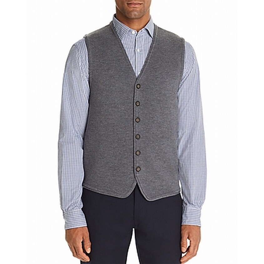 men's button front sweater vest