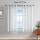 preview thumbnail 37 of 43, Nautica Cordelia Crushed Sheer Grommet Window Curtain Wide Panel Pair 104 x 63 - White