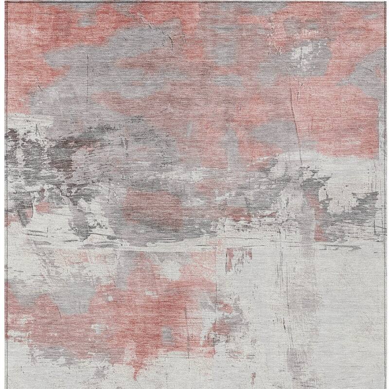 HomeRoots Abstract Transitional Rectangle Outdoor Rug