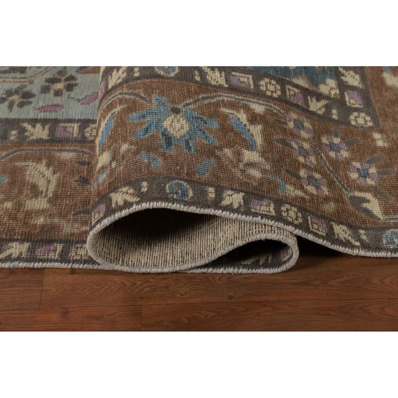 Traditional Floral Tabriz Persian Rug Traditional Handmade Wool Carpet - 9'7"x 12'8"