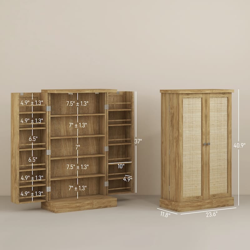 41" Kitchen Pantry Storage Cabinet