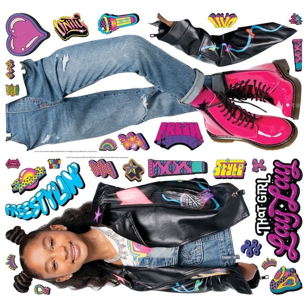 slide 2 of 7, That Girl Lay Lay Giant Peel and Stick Wall Decals by RoomMates